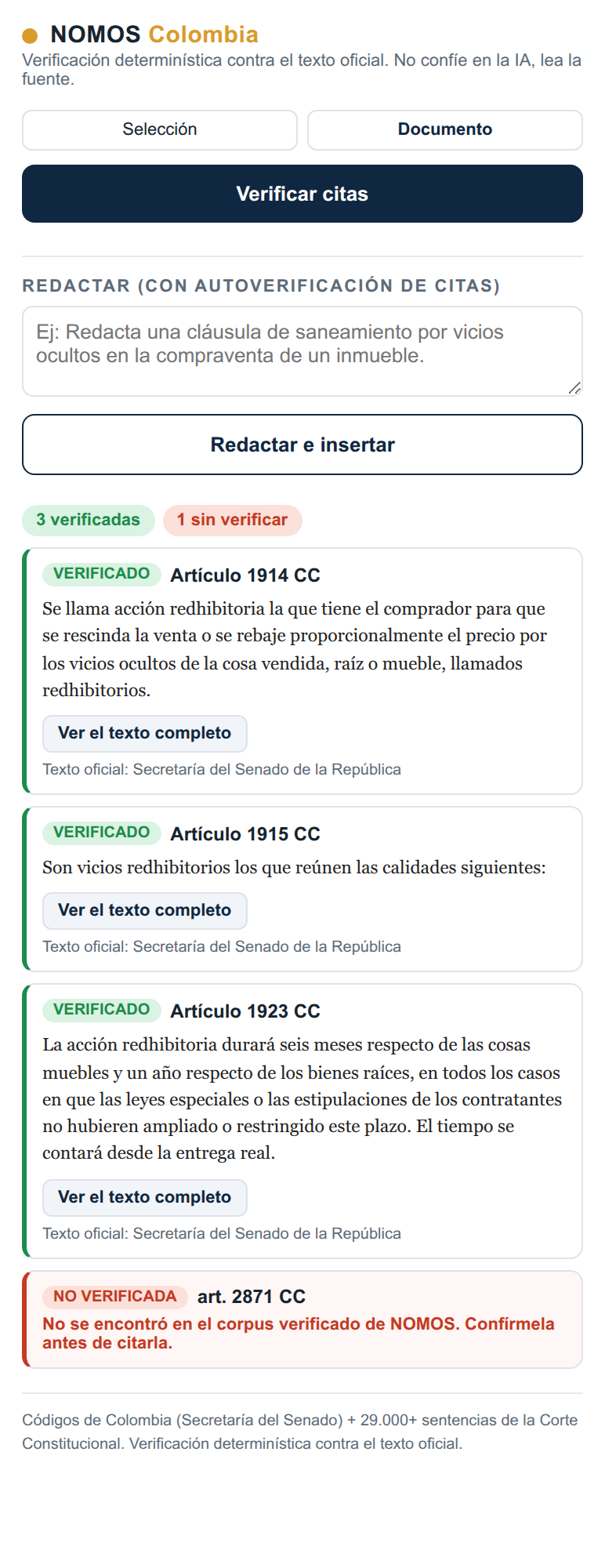 Complemento NOMOS en Microsoft Word